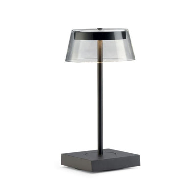 Lámpara De Mesa Led  (Negro/Gris)  De Metal