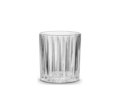Set de 2 Vasos Estriados (Transparente) De Vidrio