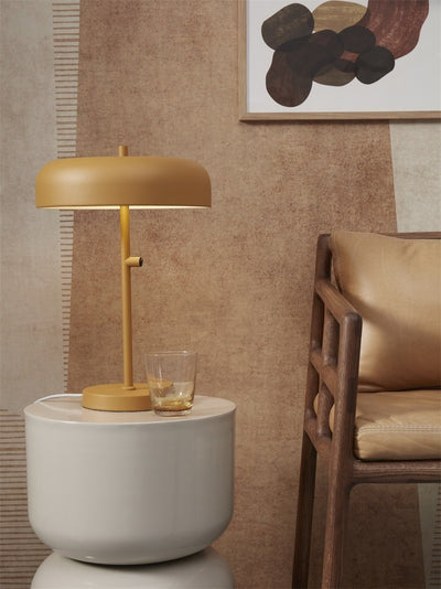 Lámpara De Mesa (Beige) De Metal