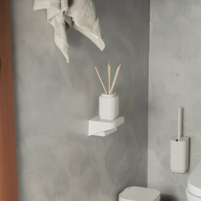 Soporte De Papel Higiénico (Blanco) Para Pared De Plástico