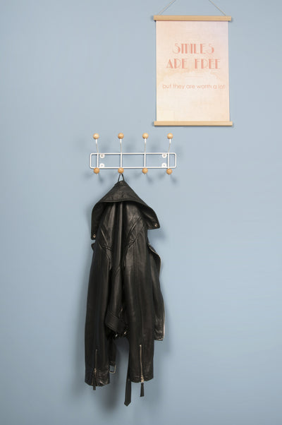 Perchero Con 8 Ganchos Para Pared De Metal