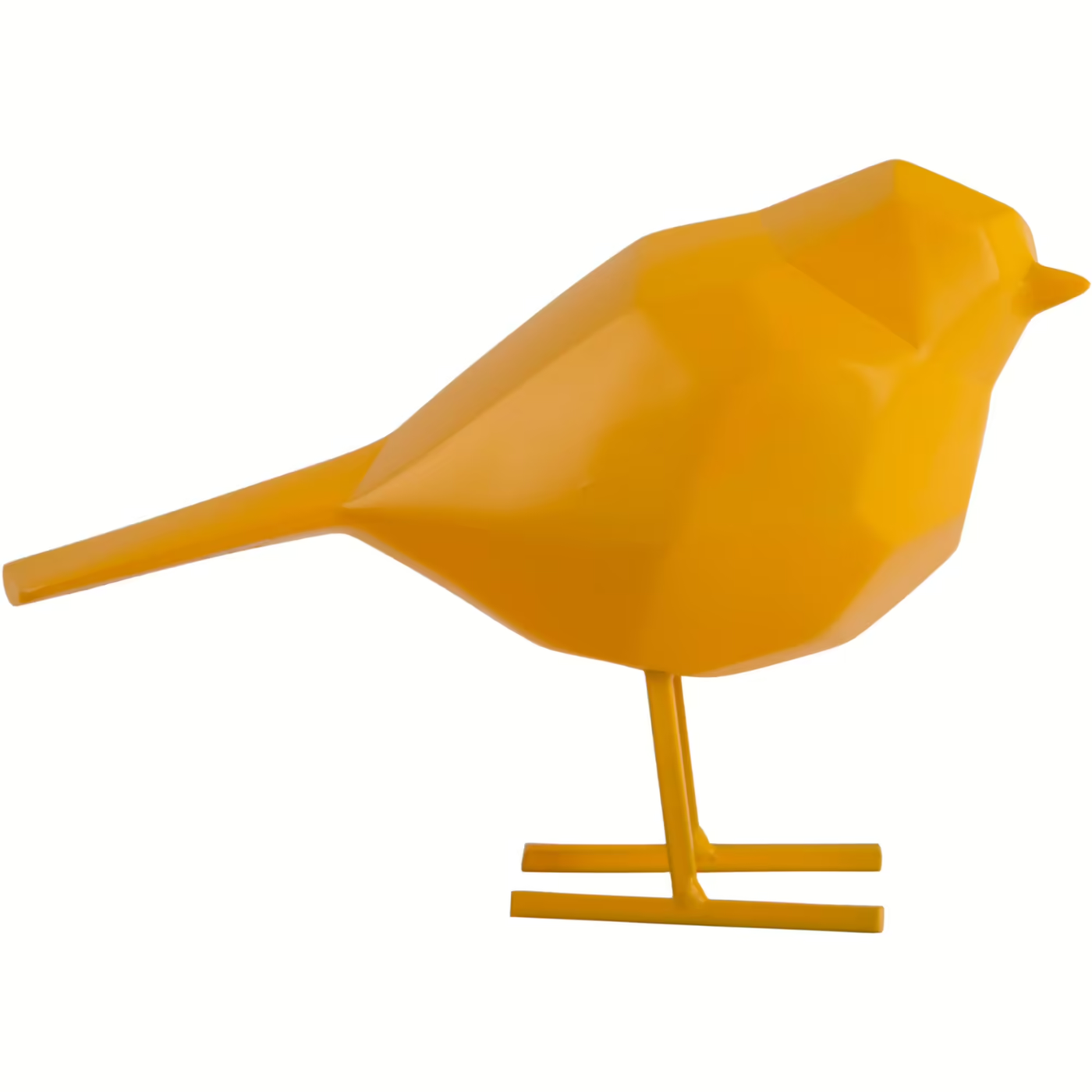 Ave Pequeña Decorativa (Amarillo) De Poliresina