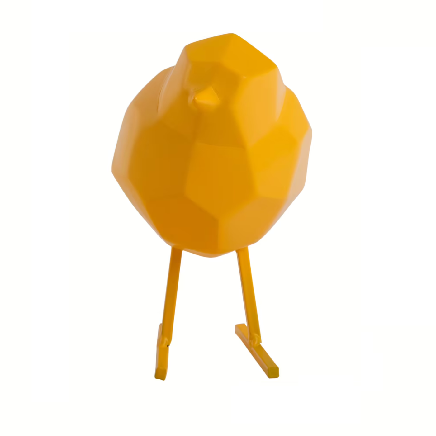 Ave Pequeña Decorativa (Amarillo) De Poliresina