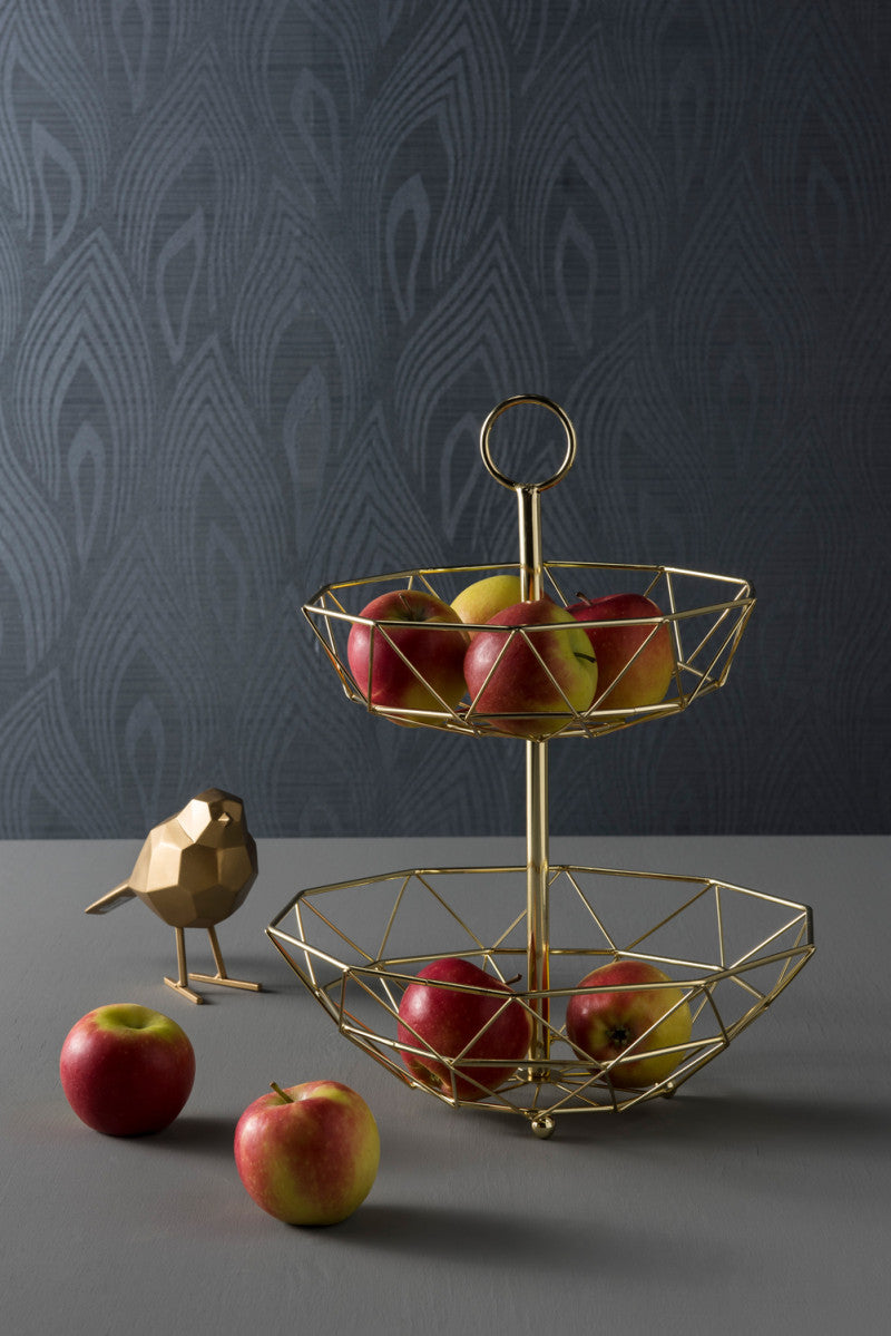 Ave Pequeña Decorativa (Dorado) De Poliresina