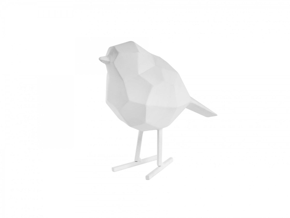 Ave Pequeña Decorativa (Blanco) De Poliresina