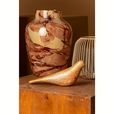 Pájaro Decorativo Color (Marrón) De Madera