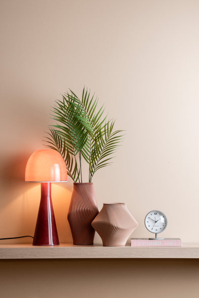 Florero Decorativo (Marrón Claro) Grande De Poliresina