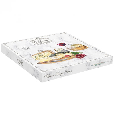 Bandeja Redonda Giratoria Para Servir De Vidrio