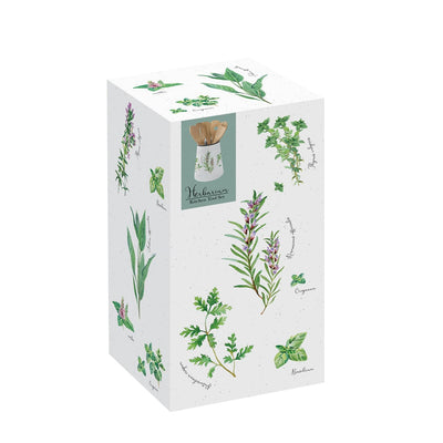 Porta Utensilios Oval Con Diseño De Porcelana