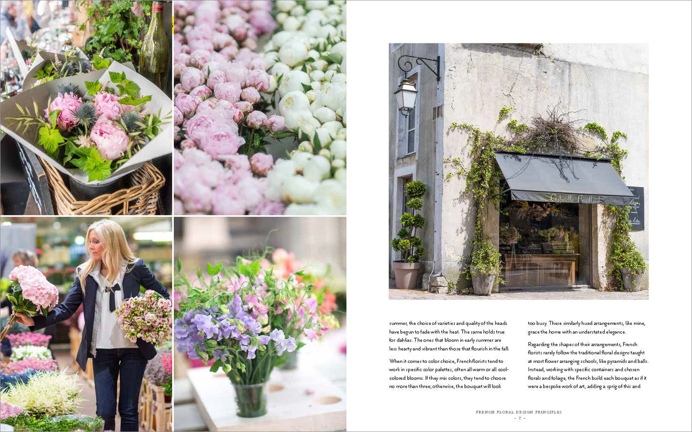 Libro, French Blooms De Papel