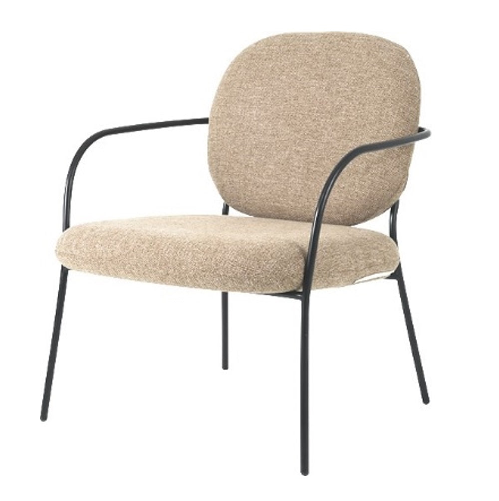 Sillón  Tapiz Fc 118 Con Brazo Y Patas De Metal