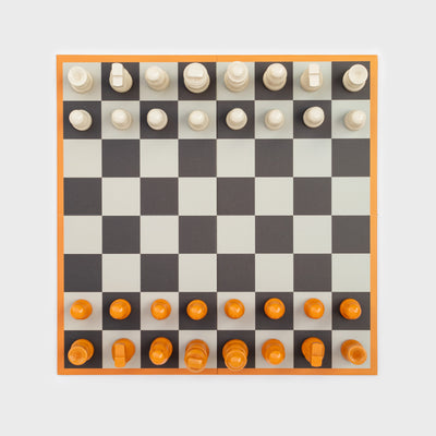 Set Juego Ajedrez De Cartón Y Madera