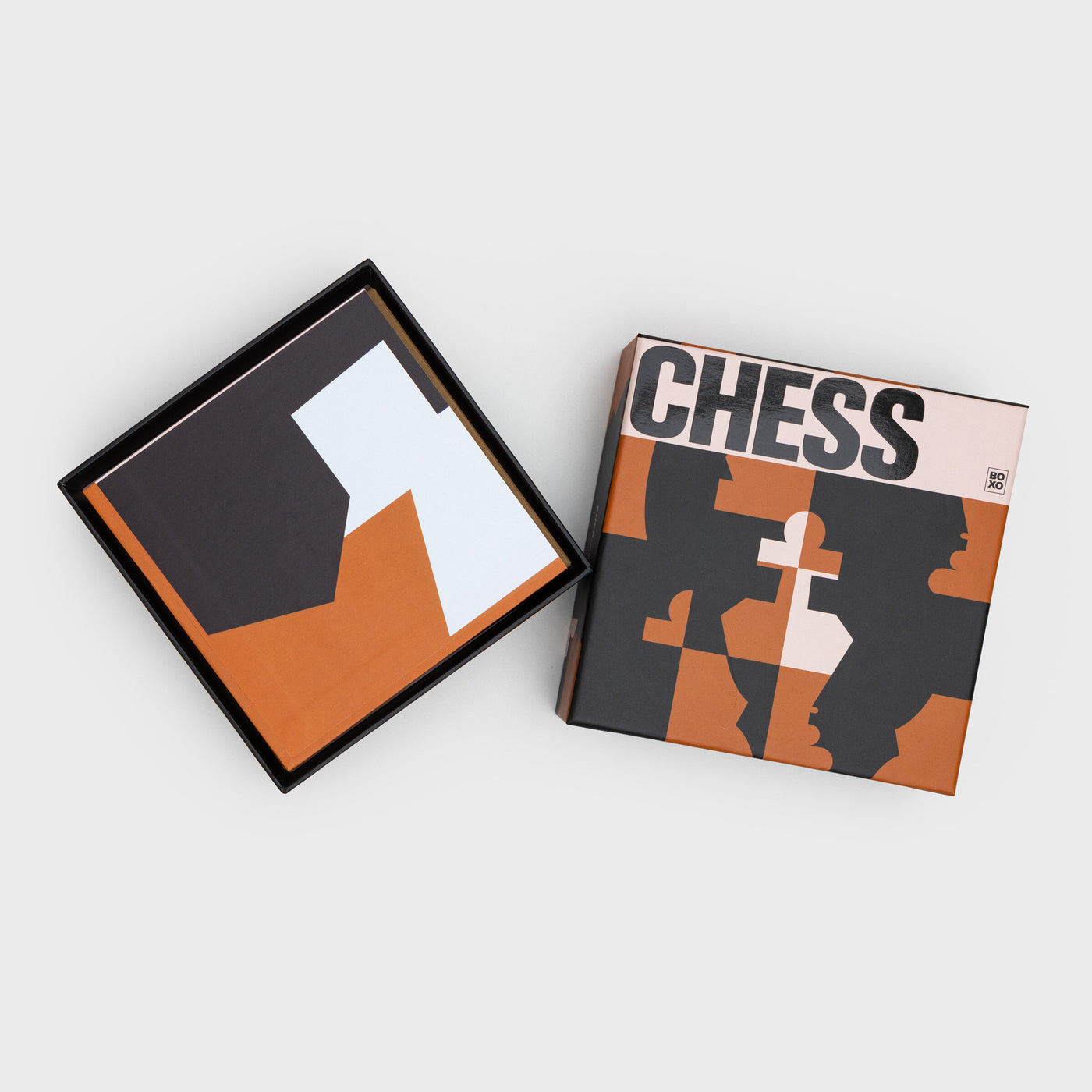 Set Juego Ajedrez De Cartón Y Madera