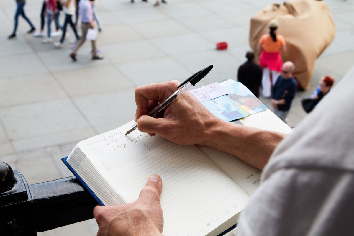 Cuaderno Para Itinerarios De Viajes De Papel