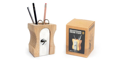 Portalapices Modelo Tajador De Madera