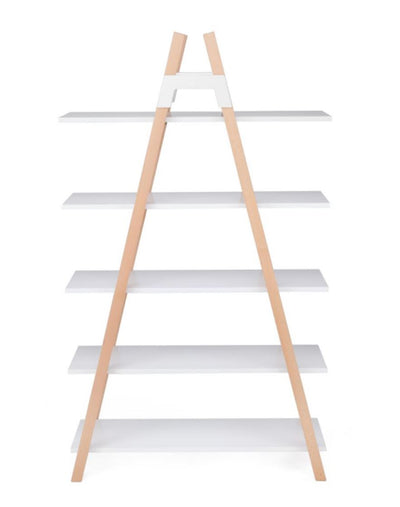 Estante 5 Niveles (Blanco) Estructura De Madera