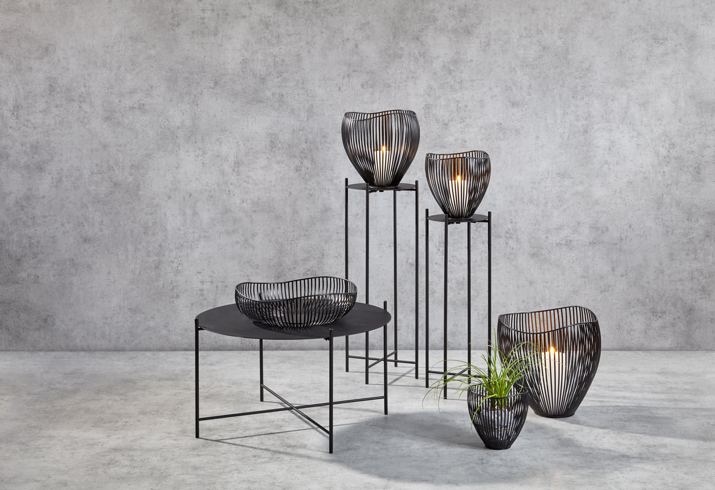 Bowl Redondo (Negro) De Metal