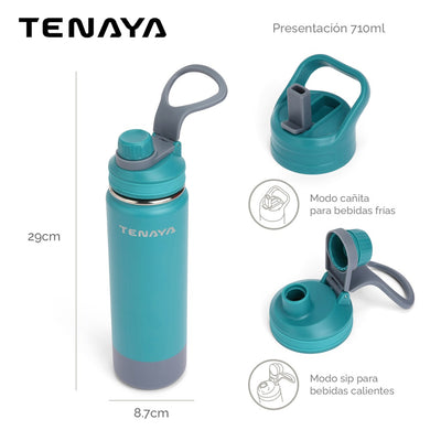 Botella (Turquesa) 710 Ml De Acero