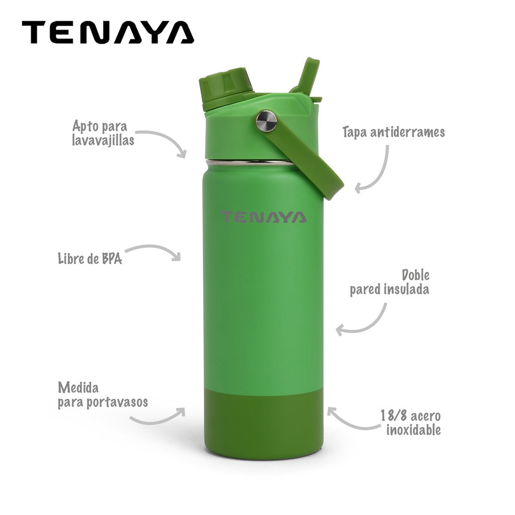 Botella (Verde) 480 Ml De Acero
