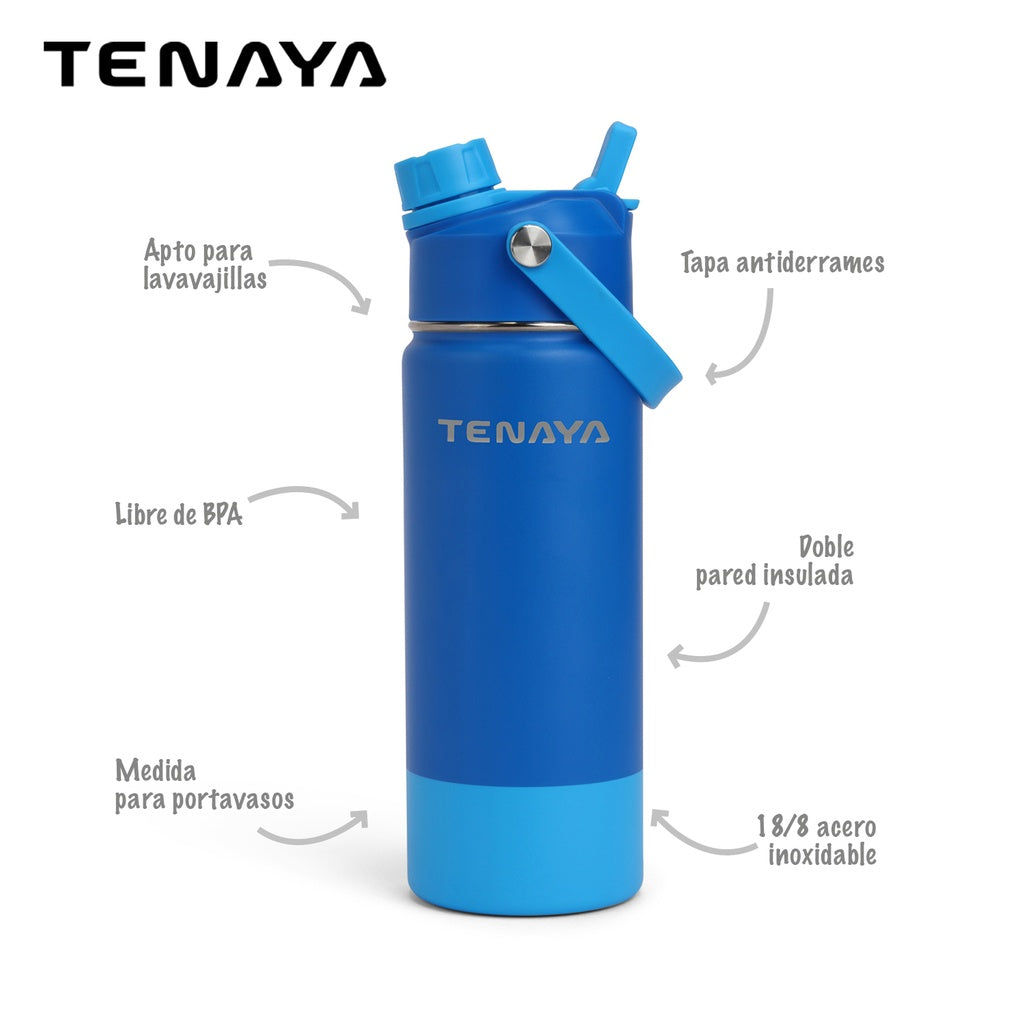 Botella (Azúl) 480 Ml De Acero