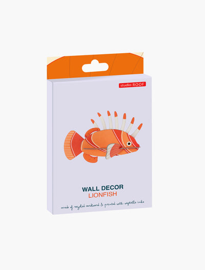 Pieza Decorativa De Pared (Pez León) De Papel