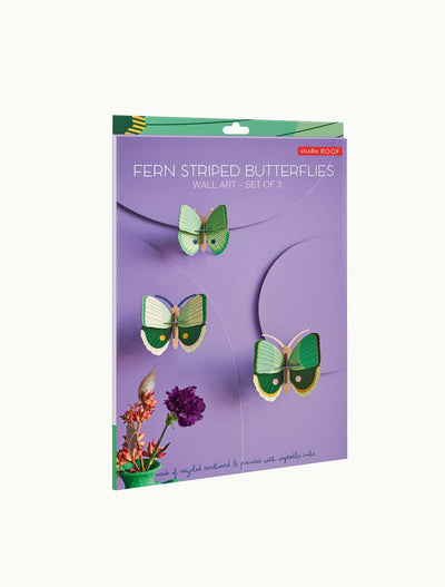 Set X 3 Piezas Decorativas De Pared (Mariposas) De Papel
