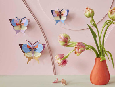 Set X 3 Piezas Decorativas De Pared (Mariposas) De Papel