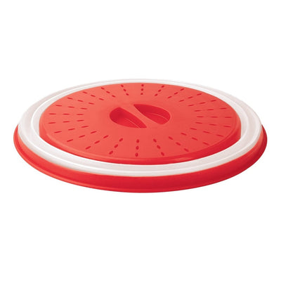 Cubierta De Microondas Para Platos  (Rojo) De Silicona