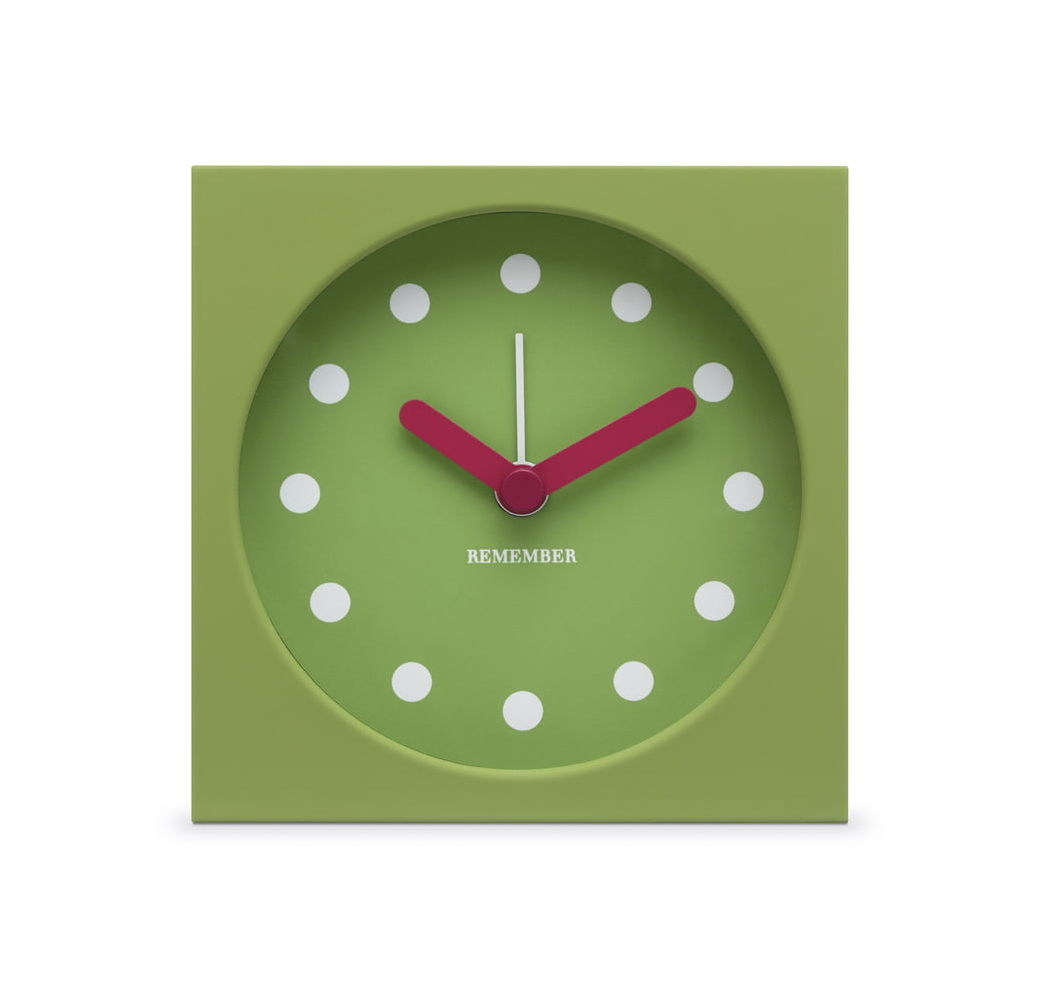 Reloj Despertador De Mesa (Verde) De Plastico