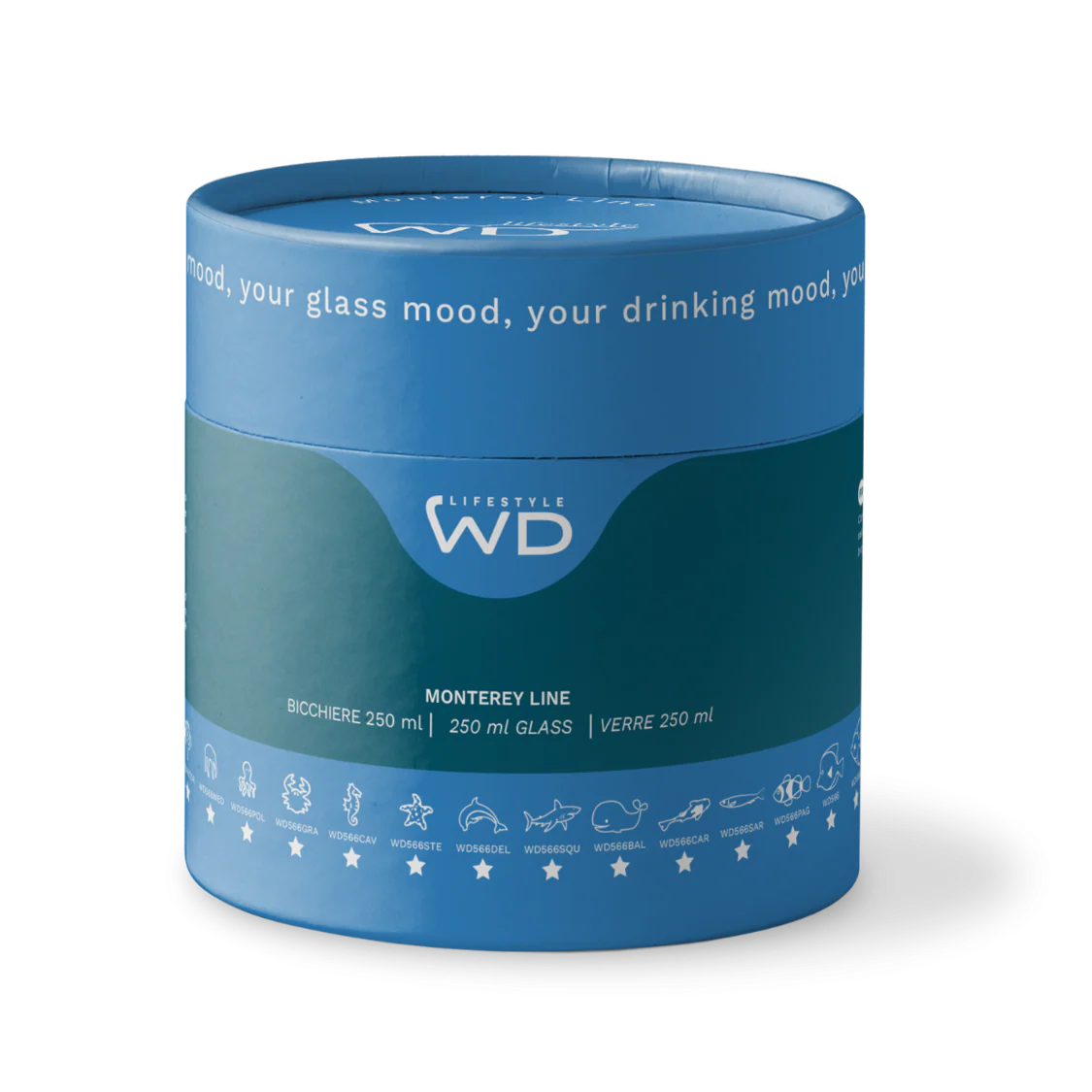 Vaso (Pez) 250 Mltrs De Vidrio