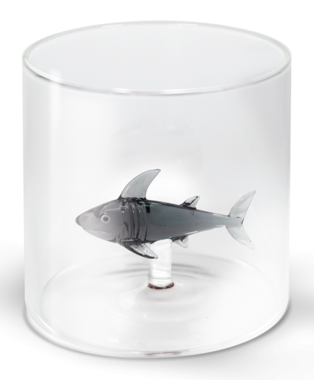 Vaso (Tiburón) 250 Mltrs De Vidrio