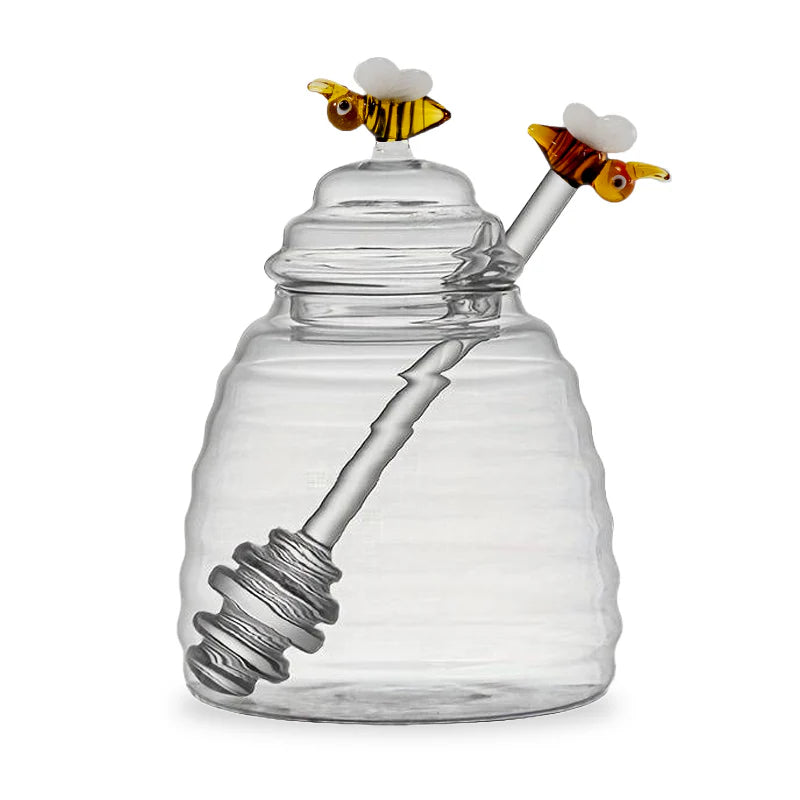 Recipiente Para Miel 500 Mltrs De Vidrio