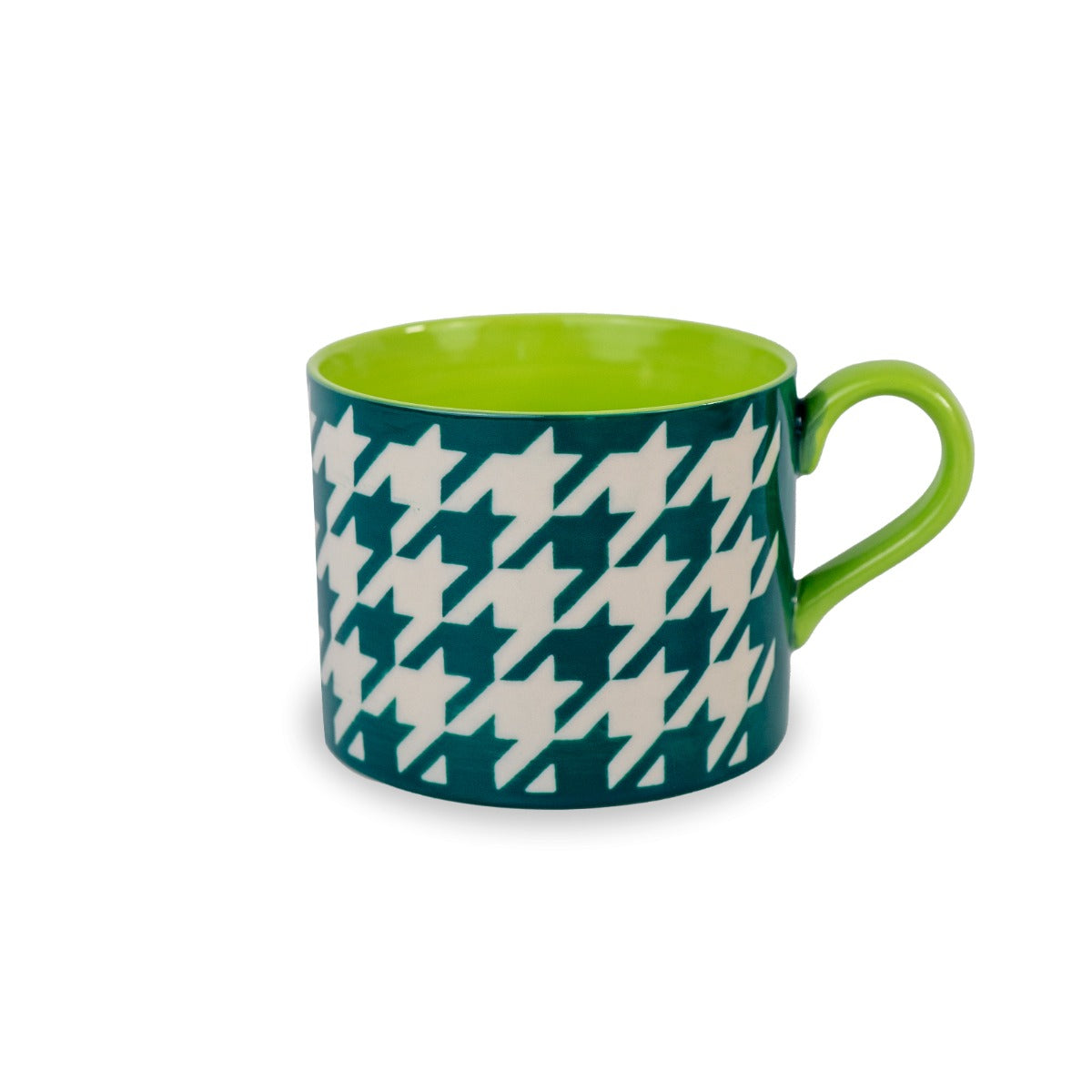 Taza (Verde) Con Asa 400 Mltrs De Cerámica