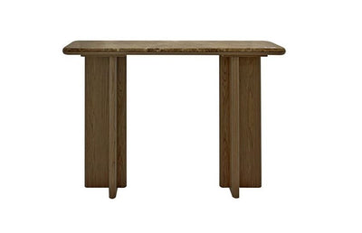 Consola Decorativa (Marrón) Tablero Rectangular Estructura De Madera
