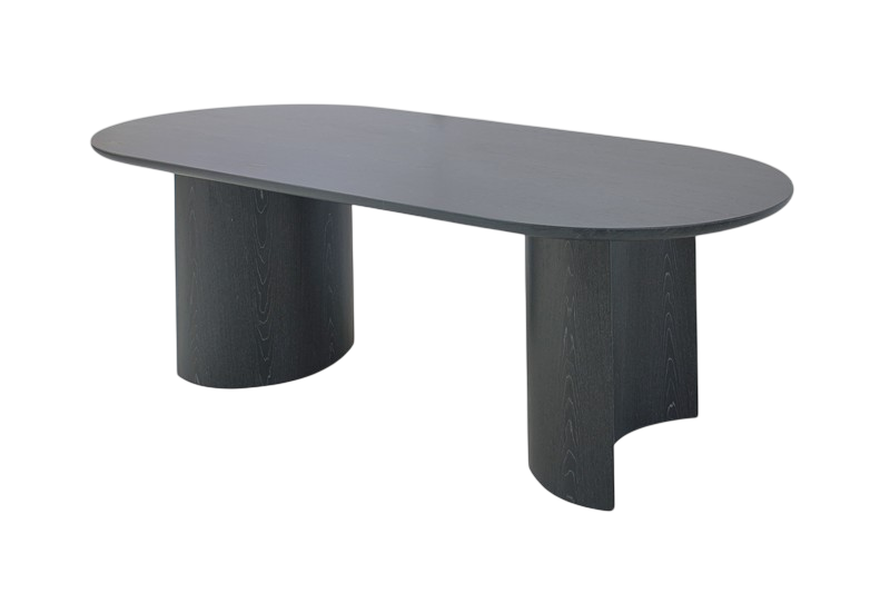 Mesa De Comedor Color (Negro) Estructura De Madera