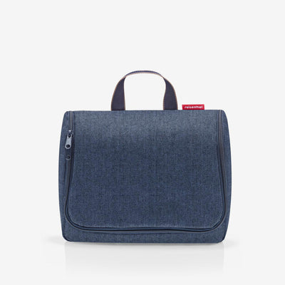 Bolso Grande De Mano (Azul Acerado) Con Compartimentos De Poliéster