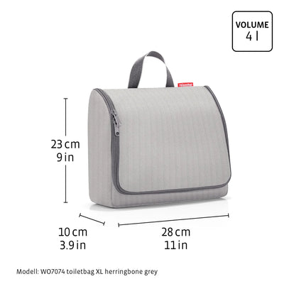 Bolso Grande De Mano (Gris) Con Compartimentos De Poliéster