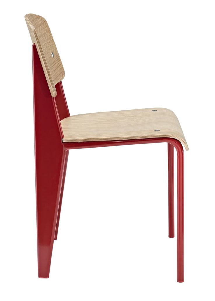 Silla De Comedor Espalda y Asiento De Madera Estructura De Metal