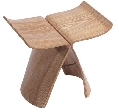 Banco Asiento Rectangular Color Natural De Madera