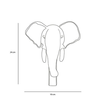 Perchero Para Dormitorio (Elefante) De Madera