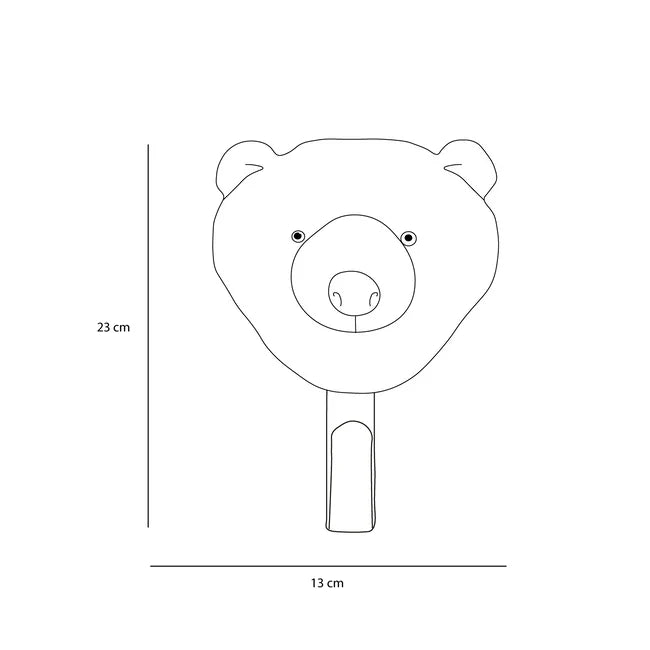 Perchero Para Dormitorio (Oso) De Madera
