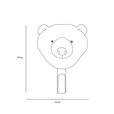 Perchero Para Dormitorio (Oso) De Madera