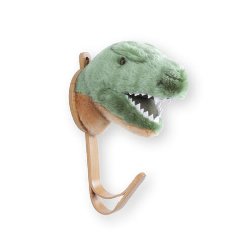 Perchero Para Dormitorio (Dinosaurio T-Rex) De Madera