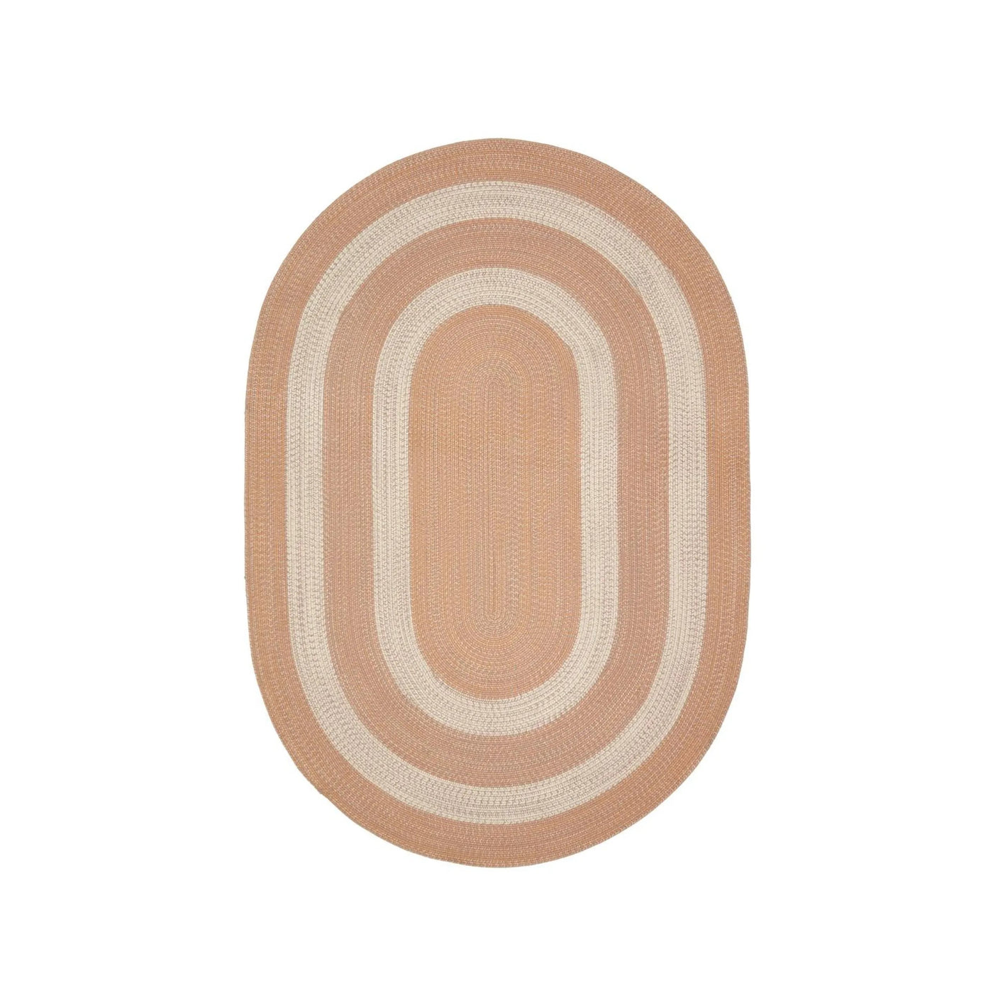 Alfombra Decorativa Forma Oval (Naranja) De Poliéster