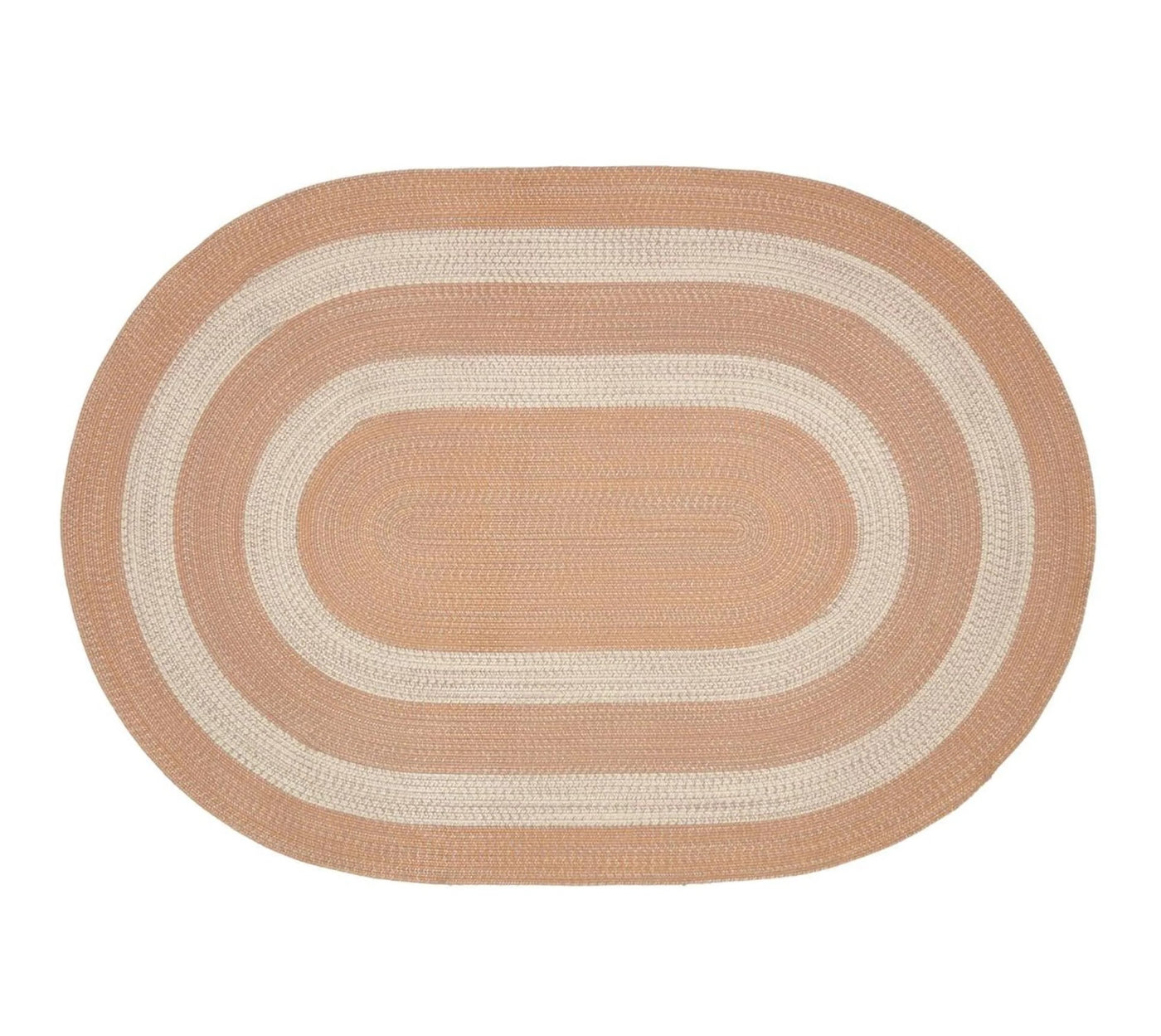 Alfombra Decorativa Forma Oval (Naranja) De Poliéster