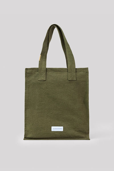 Bolso Canvas Con Cierre (Verde) De Algodón