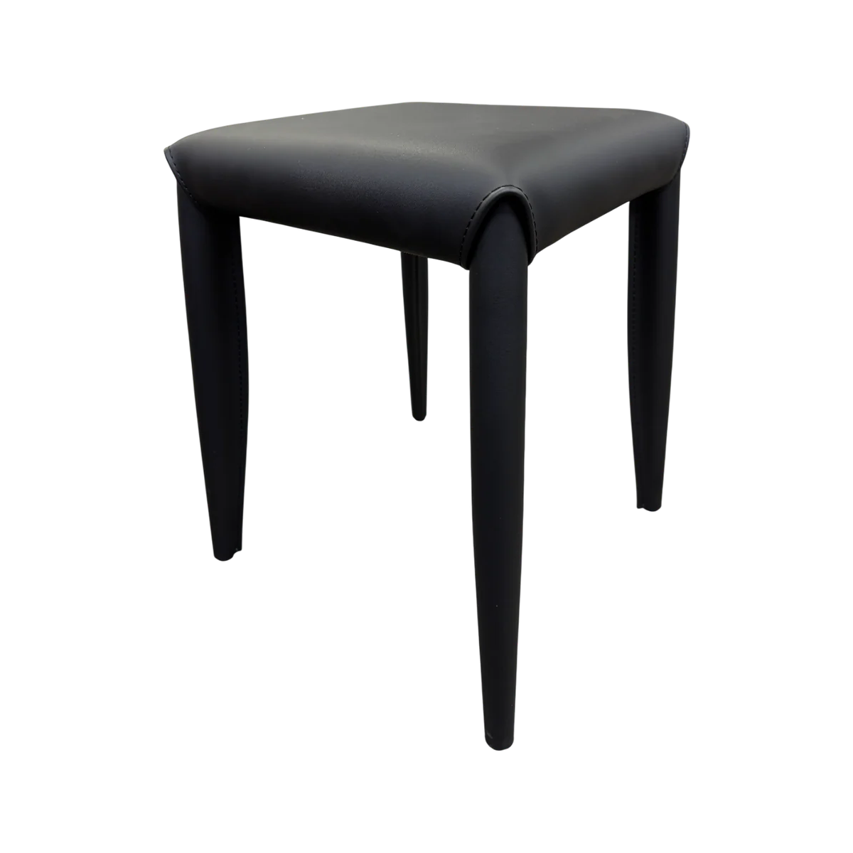 Banca Decorativa Tapiz (Negro) Patas De Metal