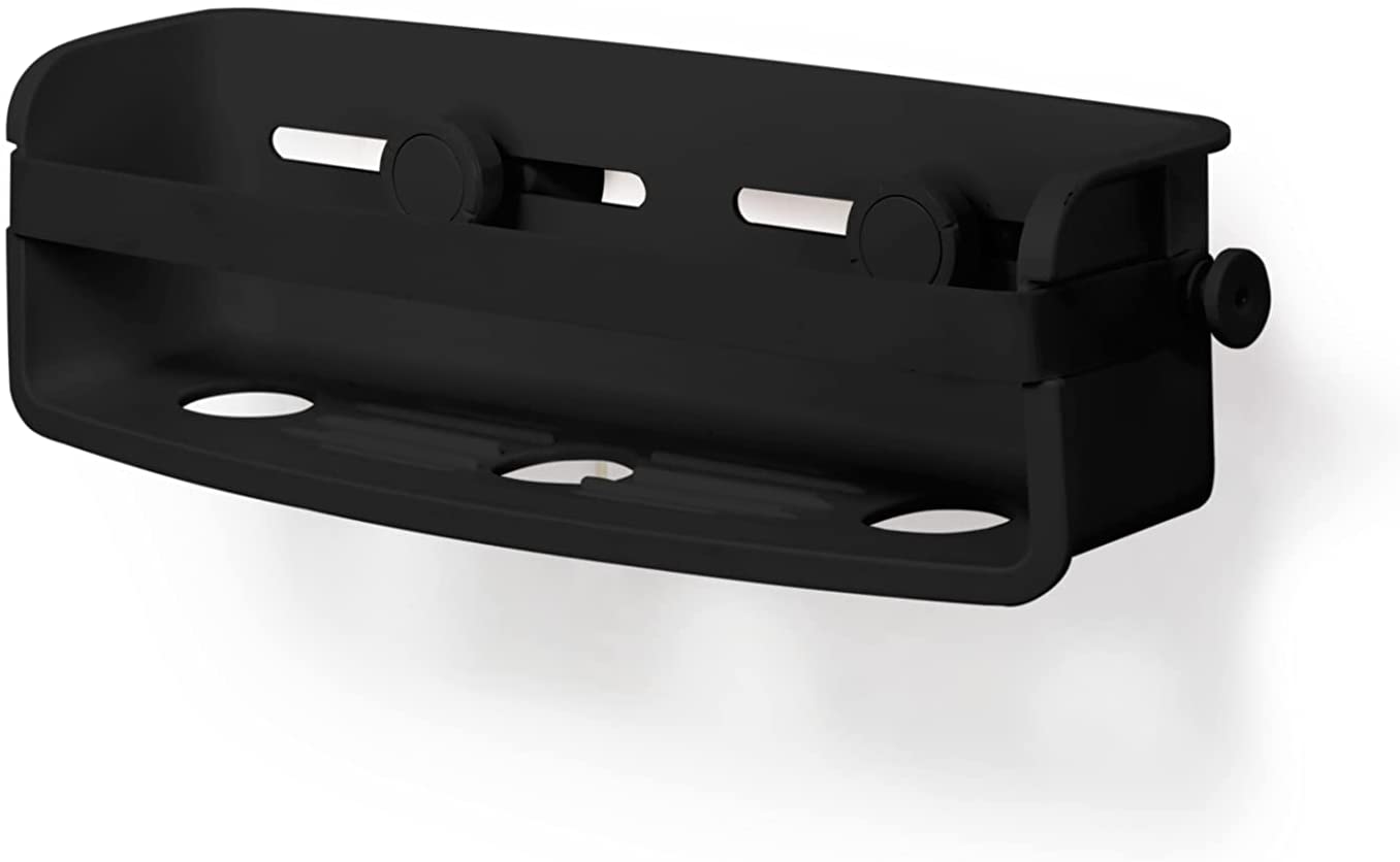 Organizador De Pared Para Ducha (Negro) De Plástico