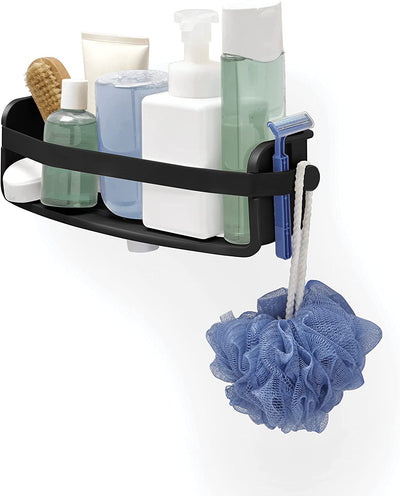 Organizador De Pared Para Ducha (Negro) De Plástico