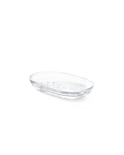 Jabonera Ovalada Transparente De Plástico